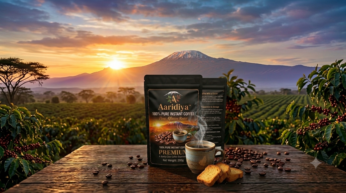 Aaridiya coffee product — SME incubation and trade access